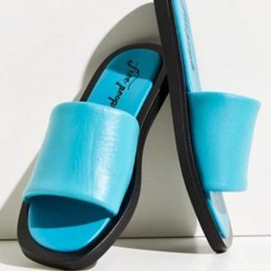 Free People Wren Slip-On Sandals in Blue Women Size 41 10